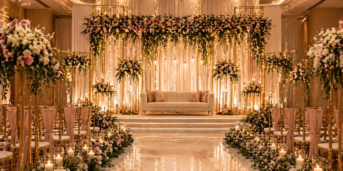 indoor wedding decoration in ahmedabad
