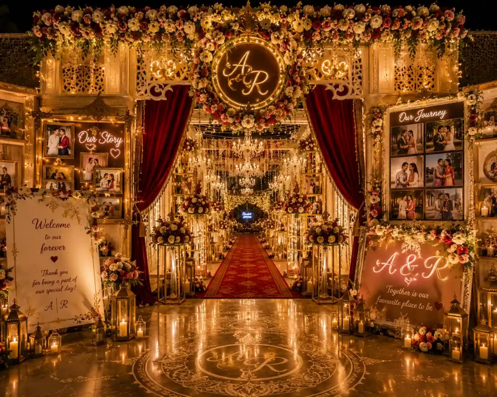 Personalised Wedding Entrance Decor