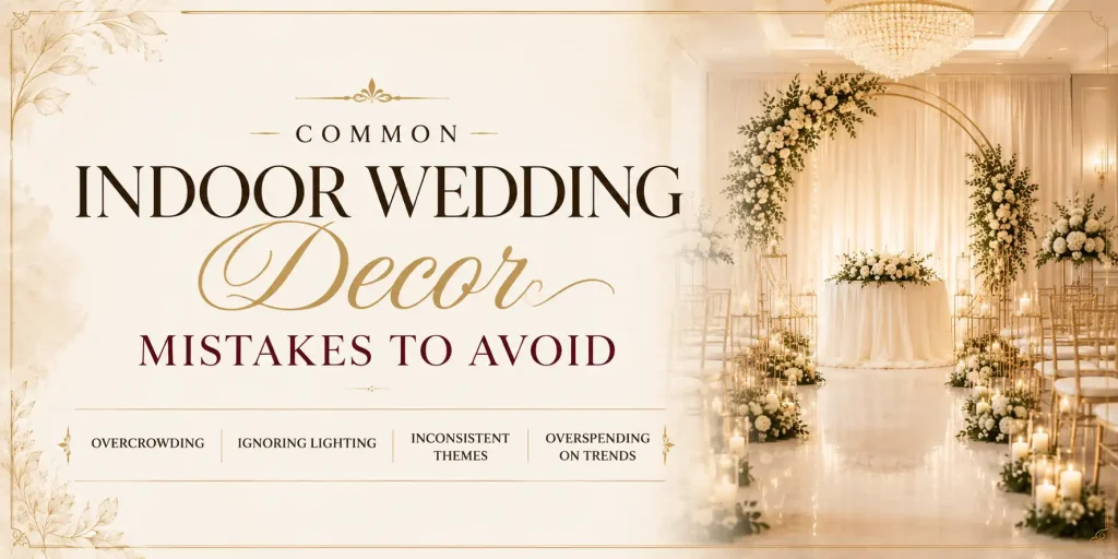 Common indoor wedding decor muistakes to avoid