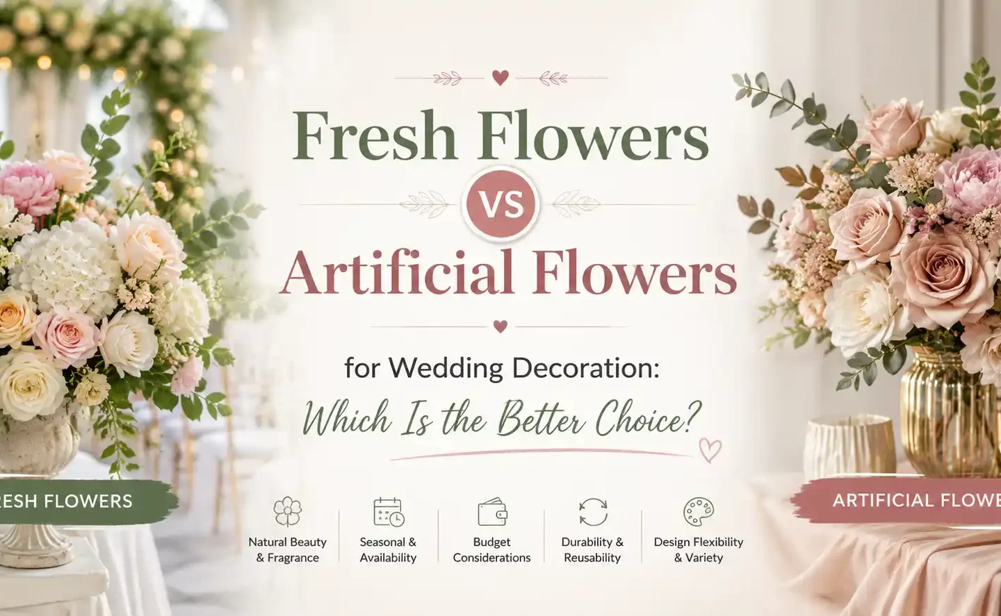 Flowers for Wedding Decoration
