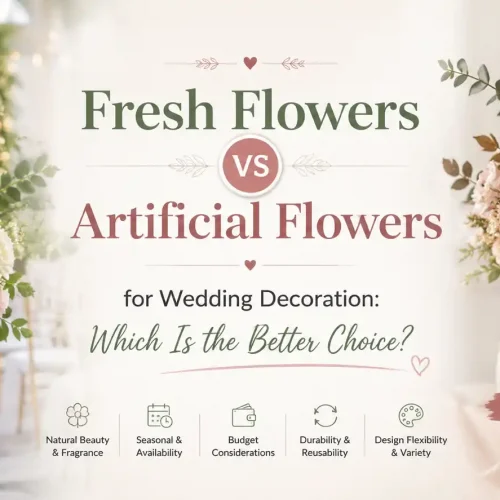 Fresh Flowers vs Artificial Flowers for Wedding Decoration: Which Is the Better Choice?