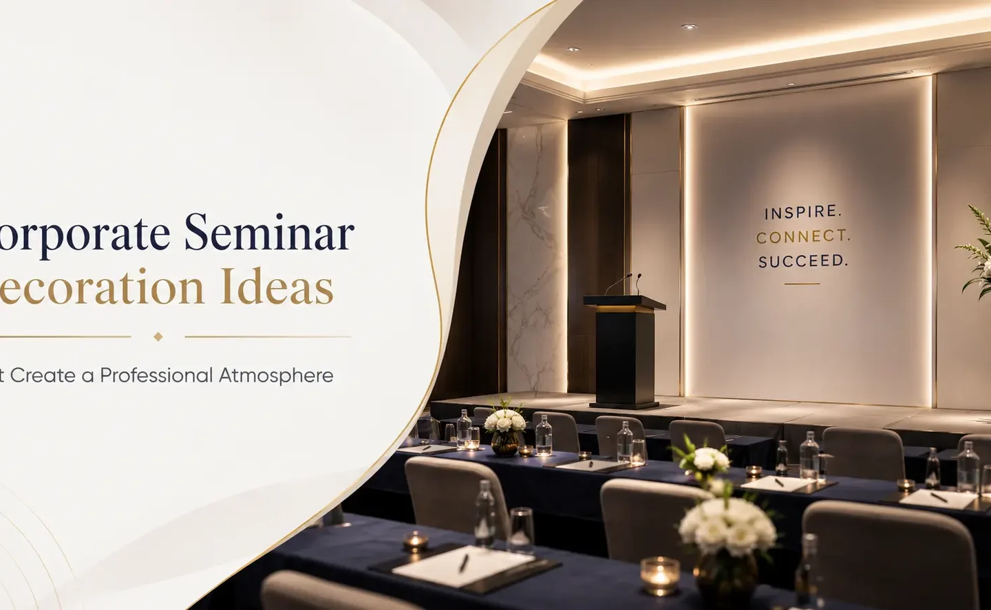 Corporate seminar decoration